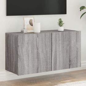 TV Cabinet Wall-mounted Grey Sonoma 80x30x41 cm