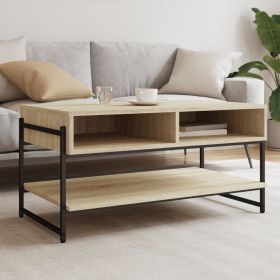 Coffee Table Sonoma Oak 90x50x45 cm Engineered Wood
