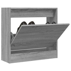 Shoe Cabinet Grey Sonoma 60x21x57 cm Engineered Wood