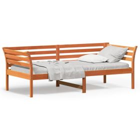 Day Bed Wax Brown 90x200 cm Solid Wood Pine