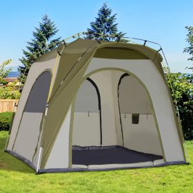 5-Man Pop Up Camping Tent - Green