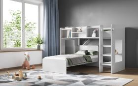 Wizard White L-Shaped Bunk Bed