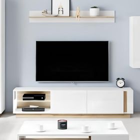 Nimbus Nectar TV Cabinet with 2 Pull Down Doors - White