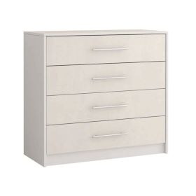 Stellar Luxe Chest of 4 Drawers - White