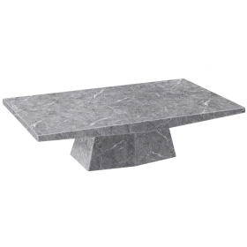 Luxurious Centerpiece for Modern Homes Sylacauga Marble Coffee Table Natural Stone with Lacquer Finish