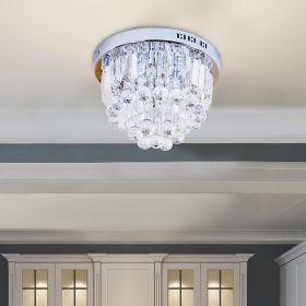 7-Light Round Crystal Ceiling Chandelier