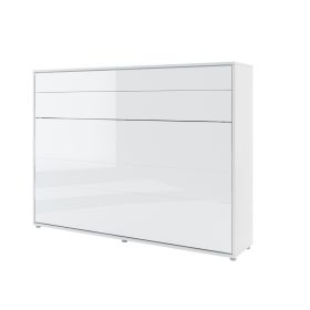 ArtNest Horizontal Wall Bed 140cm - White Gloss