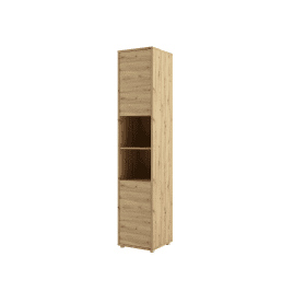 Tall Storage Cabinet for ArtNest Vertical Wall Bed Concept - Oak Artisan