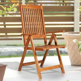 5-Position Acacia Wood Chair