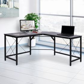 L-Shape Corner Work Desk Table - Oak or Black