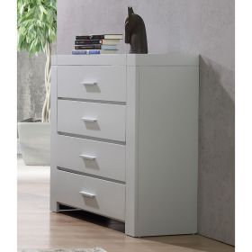 Dunstable Tallboy in Grey Finish - 4 Drawer Chest