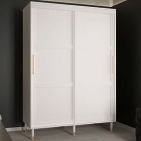 Astral Essence 2 Door Sliding Wardrobe in White - 150cm