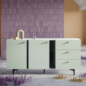 Venetto Sideboard with 2 Doors and 3 Drawers - Sage Green