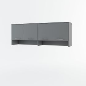 Over Bed Unit for ArtNest Horizontal Wall Bed Concept 120cm - Matt Grey