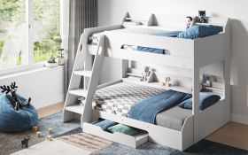 Flick Triple Bunk Bed - Maple or White