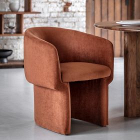 Clowfa Retro Cool Dining Chair Vintage Inspired - Rust