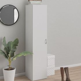 Classic Design Single Door Wardrobe - White