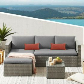 Malibu Rattan Corner Sofa Garden Furniture Set