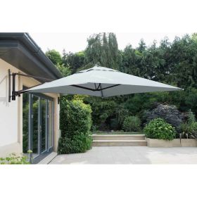 Garden Wall Mounted Parasol with Canopy - 2 Colours