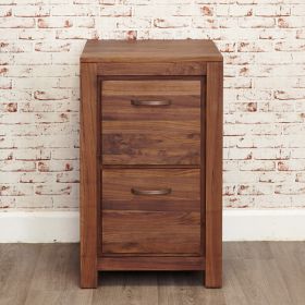 Carroll Solid Walnut Two Drawer Filing Cabinet