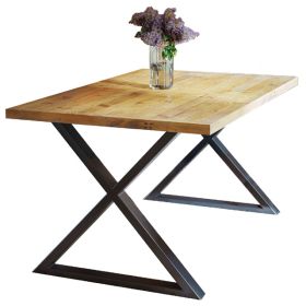 Doyle Elegance Rustic Small Dining Table - Natural Wood