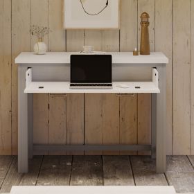 Ronald Grey Range Compact Design Computer Desk with Drawer