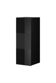 Drogo 07 Wall Display Cabinet - Black Glass