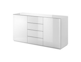 Drogo 26 Sideboard Cabinet - White Glass