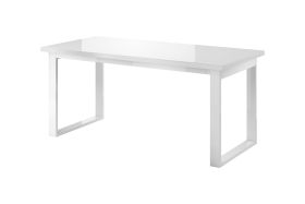 Drogo 92 Extending Table White Frame with White Glass
