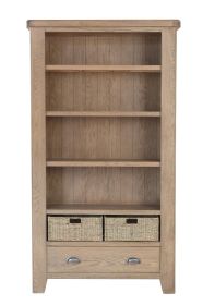 Norfolk Large Bookcase - Smoke Oak