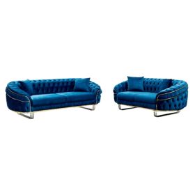 Blue Seater Sofa Set