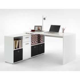 Claire Versatile Design Corner Desk - White