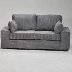 Wilkinson Jumbo Cord Padded Arm 3 Seater Sofa - Grey and Other Colours