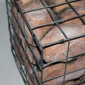 Retaining Wall Cages Garden Gabion Basket 1m x 1m x 0.5m - 4mm with Sealing Clips