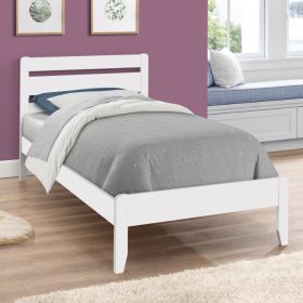 Beaulieu High Quality Wooden Single 3ft Bed - Warm White Finish