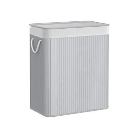 Divided Laundry Basket with Lid