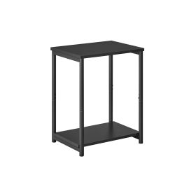 2-Tier End Table Classic Black