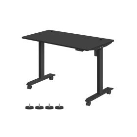 Height Adjustable Desk 70 x 140 x (86-130) cm Black