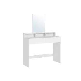 Dressing Table with Large Rectangular Mirror