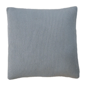 Ribbed Design Cotton Cushion Set of 2 - Blue