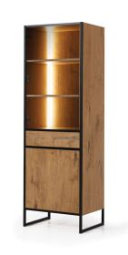 Loft Tall Display Cabinet 60cm with LED