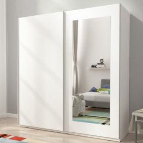 Micah 8 2 Sliding Door Wardrobe 150cm - White