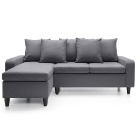 Pontoon Corner Sofa - Left Arm Dark Grey