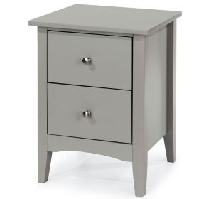 Como 2 Drawer Bedside Cabinet - Grey