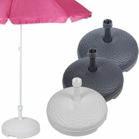 Plastic Rattan Effect Garden Parasol Umbrella Base Stand - 3 Colour