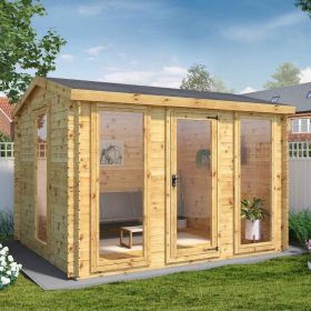 Mercia 3.5 x 3.4m Garden Log Cabin