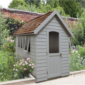 8 x 5ft Forest Retreat Pebble Grey Painted Shed