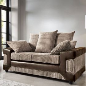 Eritrea 2 Seater Sofa - Brown and Beige