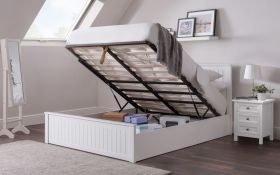 Maine Ottoman Bouble Bed - Surf White