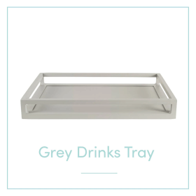 Terra Luxe Aluminium Tray - Grey